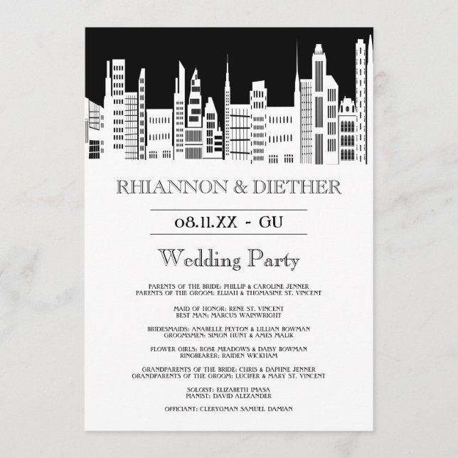 Programas de matrimonio en ciudades urbanas (Anverso)