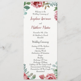 Programas de matrimonio para Rosas florales de Bor