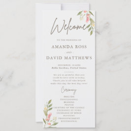 Programas de matrimonio simple y elegante para las