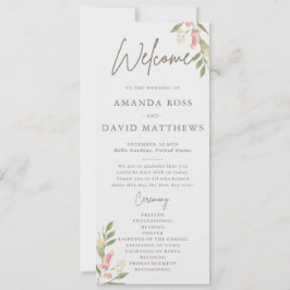 Programas de matrimonio simple y elegante para las