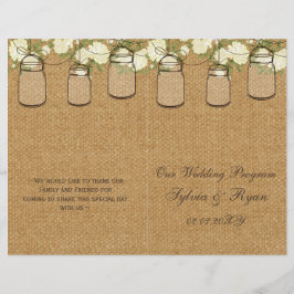 programas de rosas marfil arpillera en tarros maso