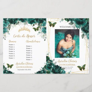 Programas fotográficos Quinceanera de floral esmer