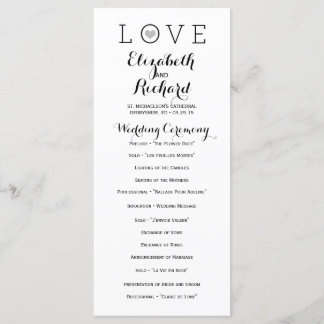 Programas Gray Simple Love Wedding