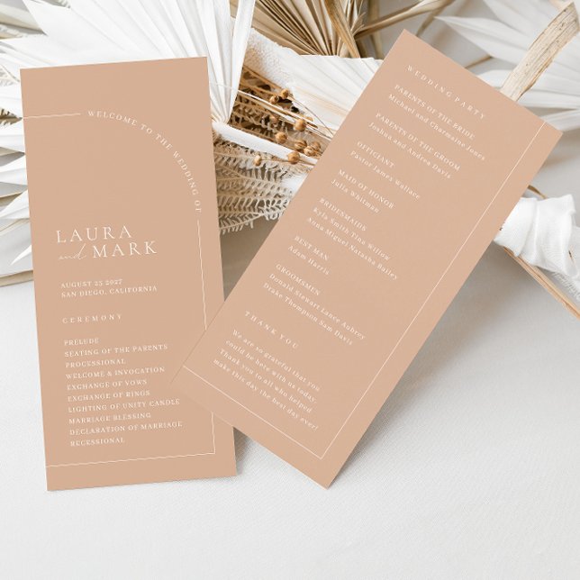 Programas minimalistas simples de ceremonias Bodas (Subido por el creador)