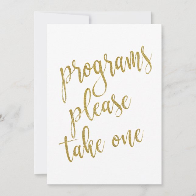 Programas Por Favor Tome Uno Señal Asequible De Or (Anverso)