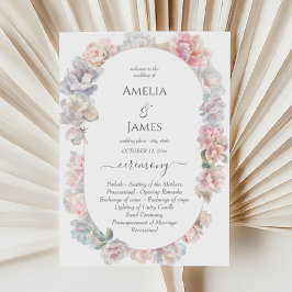 Programas románticos de Boda floral