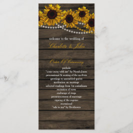 Programas Rustic Country Sunflowers Barn Wood