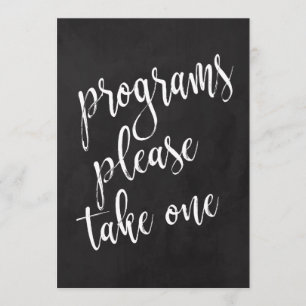 Programas Señal de Boda de Pizarra Asequible