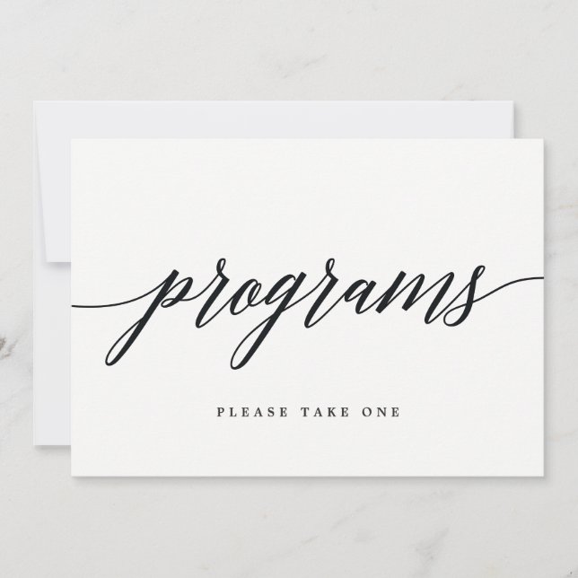 Programas Sign - Letra Moderna (Anverso)