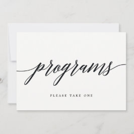 Programas Sign - Letra Moderna