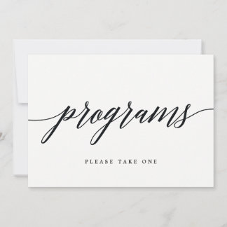 Programas Sign - Letra Moderna