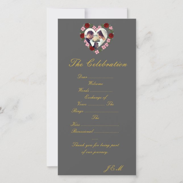 Programme de mariage gris (Anverso)