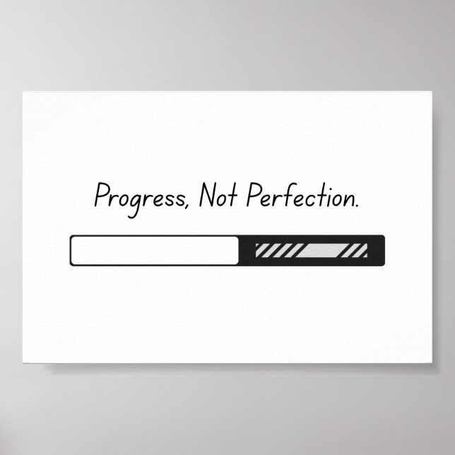 Progreso No Perfección - Arte Poster (Frente)