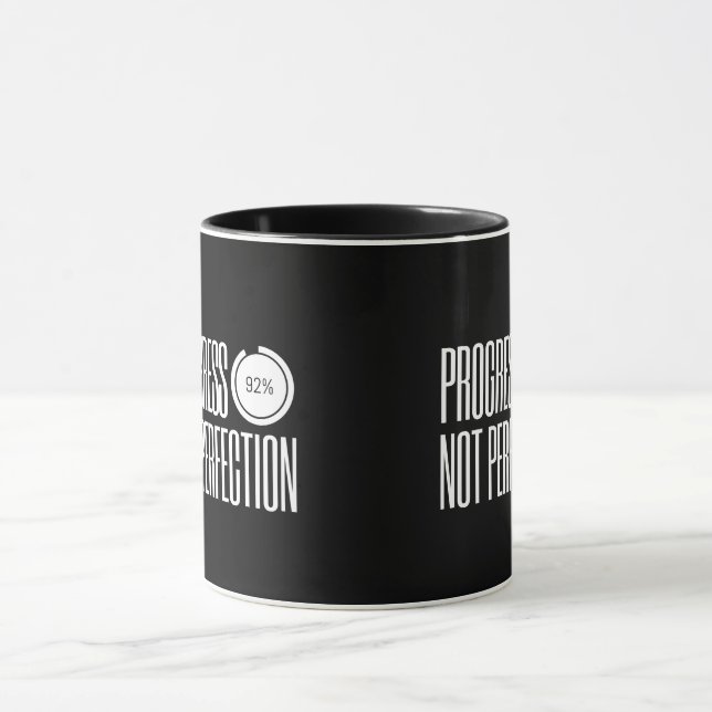 Progreso No Perfección — Taza (Centro)