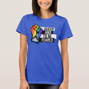 Progreso Orgullo: Queer y para ser Temido Camiseta