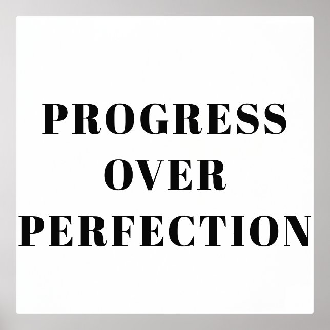 Progreso sobre el Poster motivacional de la perfec (Anverso)