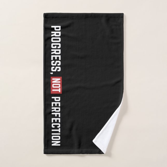 Progress Not Perfection Gym Workout Towel (Toalla de mano)