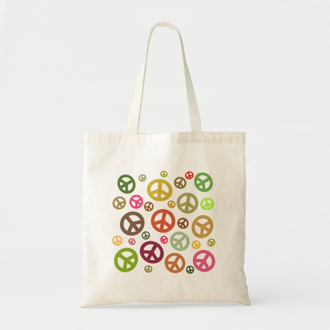 Prohíba la bolsa de asas del símbolo de paz de la (Frente)