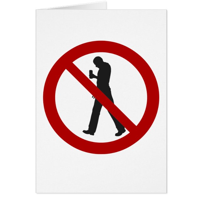 Prohibidos los zombies de smartphone (Frente)