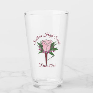 Prom Floral de bachillerato rosa rosa de Boutonnie