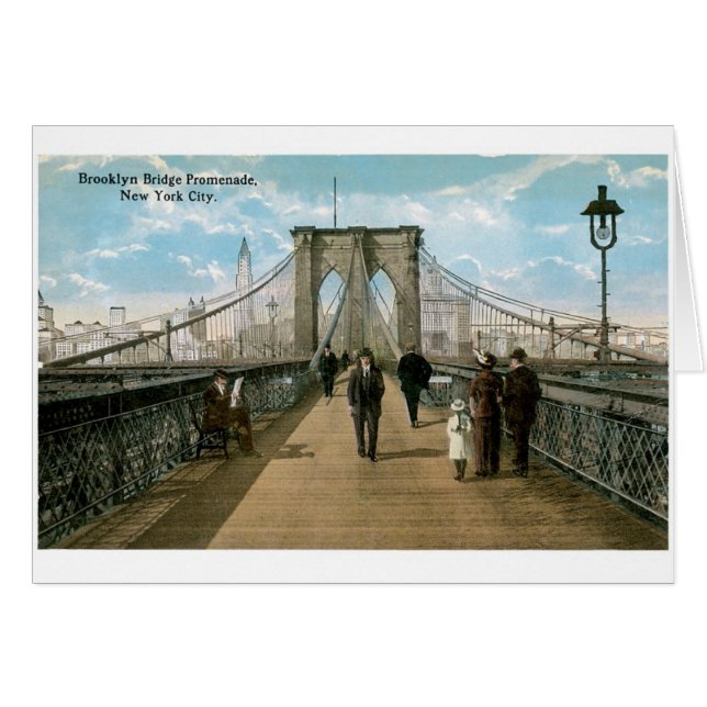 "promenade" del puente de Brooklyn, New York City (Anverso (Horizontal))