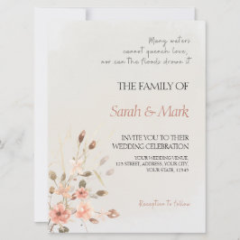 Promesa de otoño - Elegante invitación a la boda d