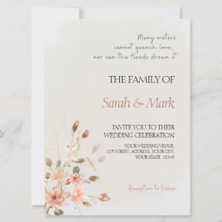 Promesa de otoño - Elegante invitación a la boda d