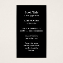 Promo de firma de libro de portada de autor