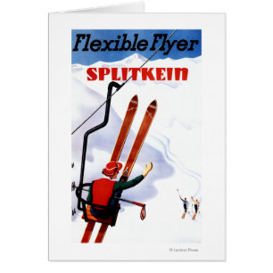 Promo de madera de los esquís de Splitkein del
