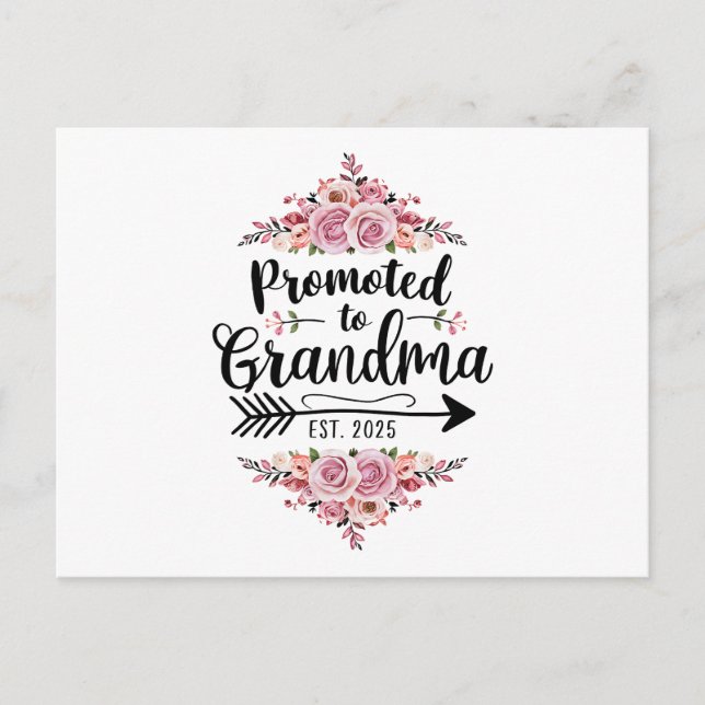 Promoción A La Invitación De Embarazo De Abuela 20 (Anverso)