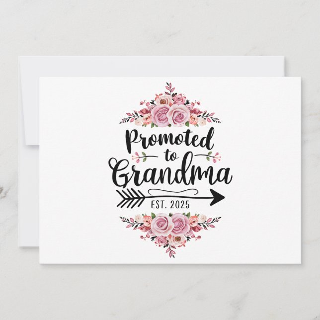 Promoción A La Invitación De Embarazo De Abuela 20 (Anverso)