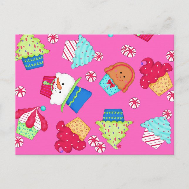 Promoción de abastecimiento del navidad rosado (Anverso)