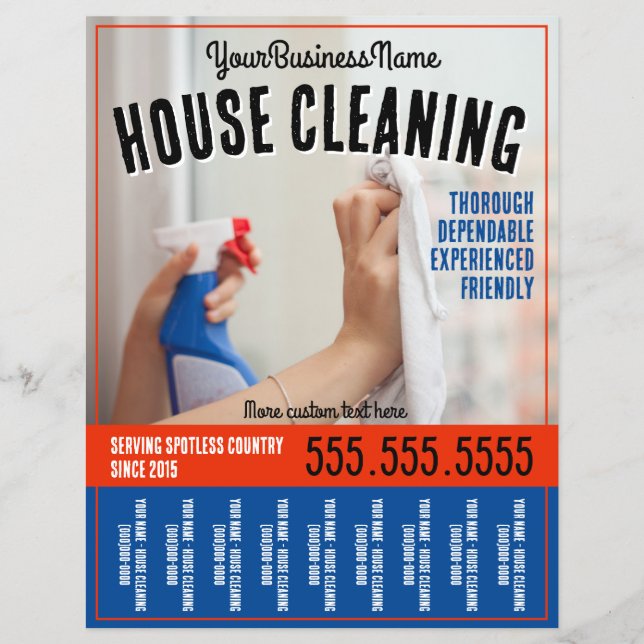 Promoción de hoja de corte profesional para limpie (Frente)