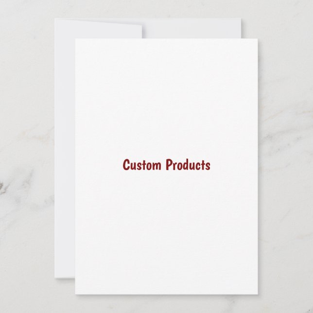Promoción de Marca Simple Invitación de 5" x 7" (Anverso)