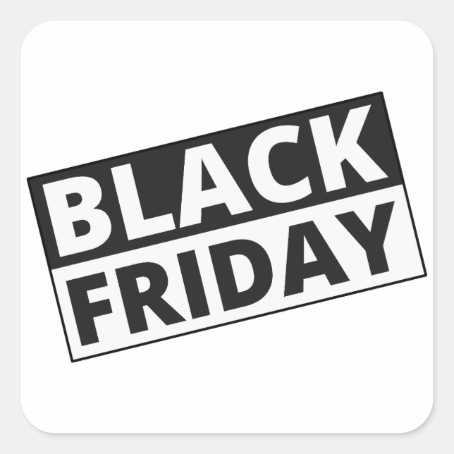 Promoción de Pegatina minorista de Black Friday (Anverso)