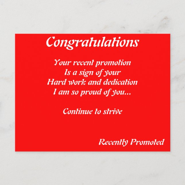 Promoción de postales de trabajo (Anverso)