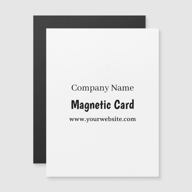 Promoción Empresarial Simple Tarjeta Magnética 4.2 (Anverso/Reverso)