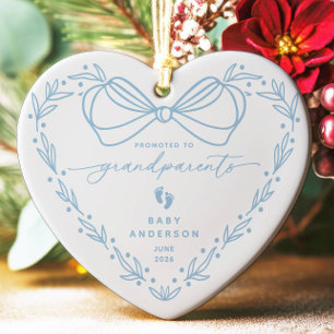 Promocionado a los abuelos Ornamento de Navidad