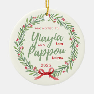 Promocionado a Yiayia y el ornamento personalizado