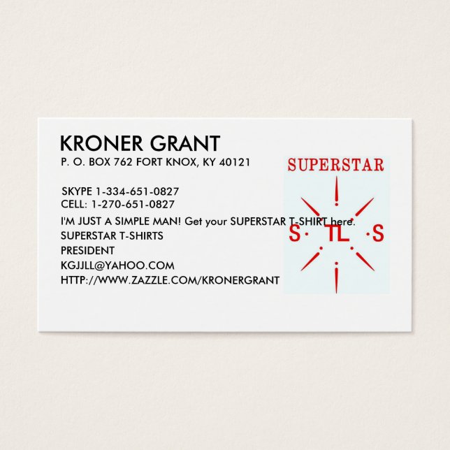 PROMOCIONES DE SUPERSTAR. (Frente)