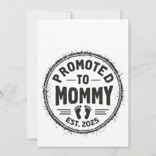 Promovido a mamá Este. invitación del embarazo