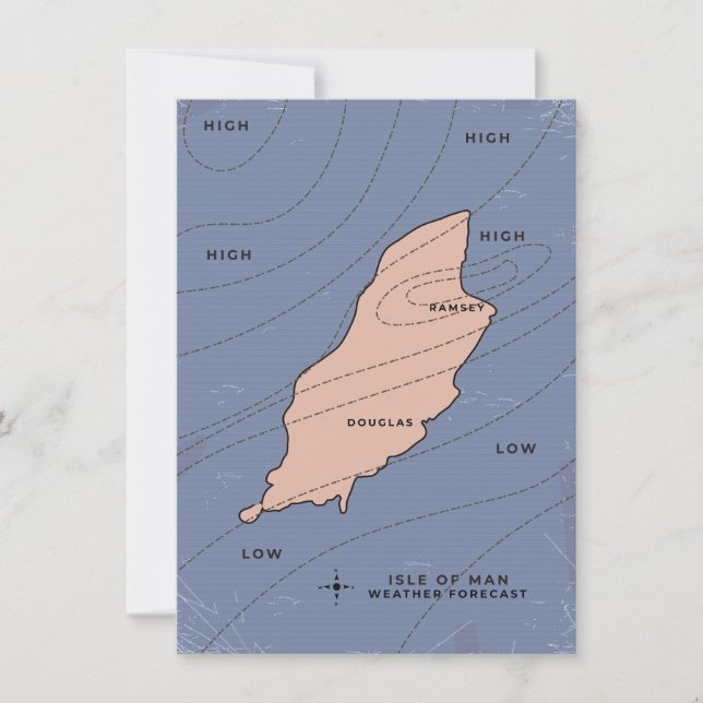 Pronóstico del tiempo de la Isla de Man (Anverso)