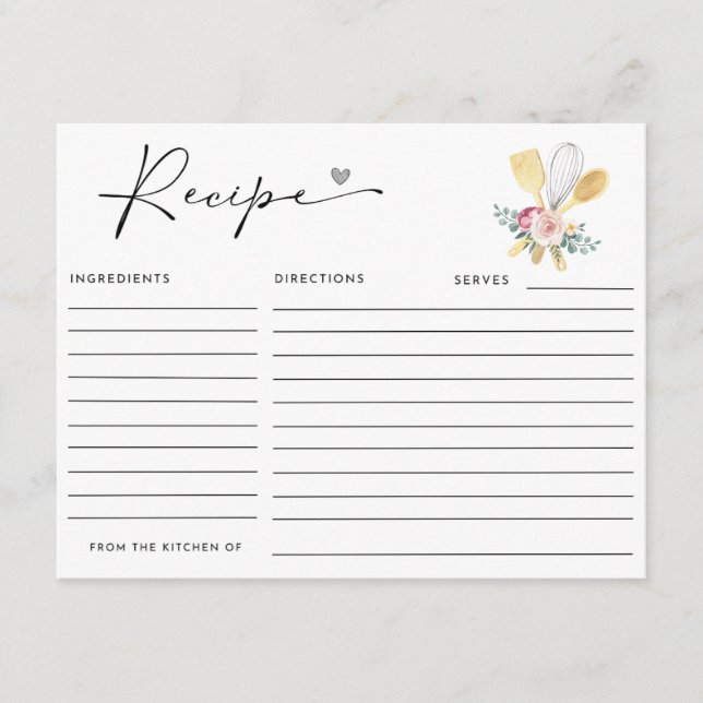 PRONTO LA TARJETA DE LA receta (Anverso)