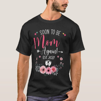 Pronto Mamá De Nuevo Est 2027 Camiseta Día De La M