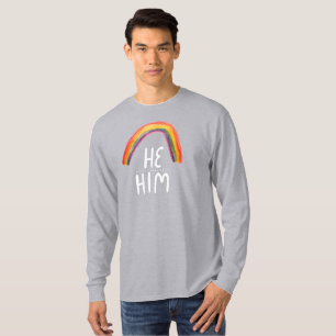 Pronunció la camiseta con mango arco iris