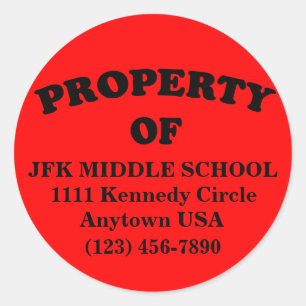 Propiedad de encargo de pegatinas