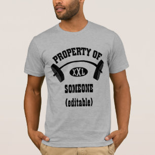 Propiedad de la camiseta cabida XXL (añada su