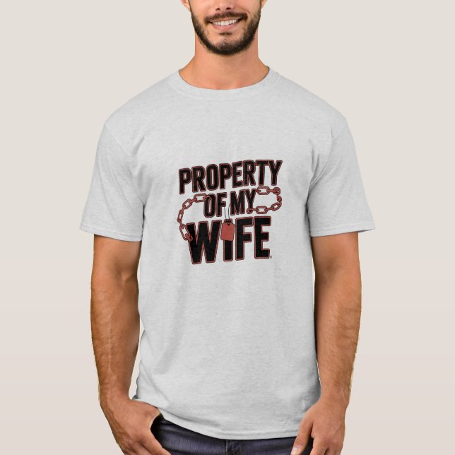 Propiedad De La Camiseta De Mi Esposa Boda (Anverso)
