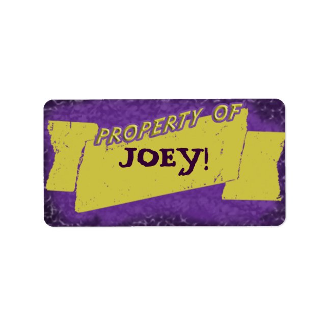 Propiedad De La Etiqueta (Frente)