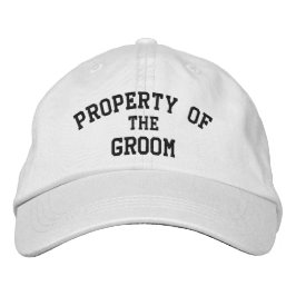 Propiedad de los Gorras del Boda Groom Embroidered